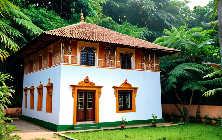 **

A beautifully renovated old village house, blending traditional Bengali architecture with modern amenities. The house features large windows for natural light, a newly plastered wall showcasing intricate traditional artwork, and solar panels on the roof. Lush greenery surrounds the house. fully clothed, safe for work, appropriate content, perfect anatomy, natural proportions, professional photography, high quality, modest.

**