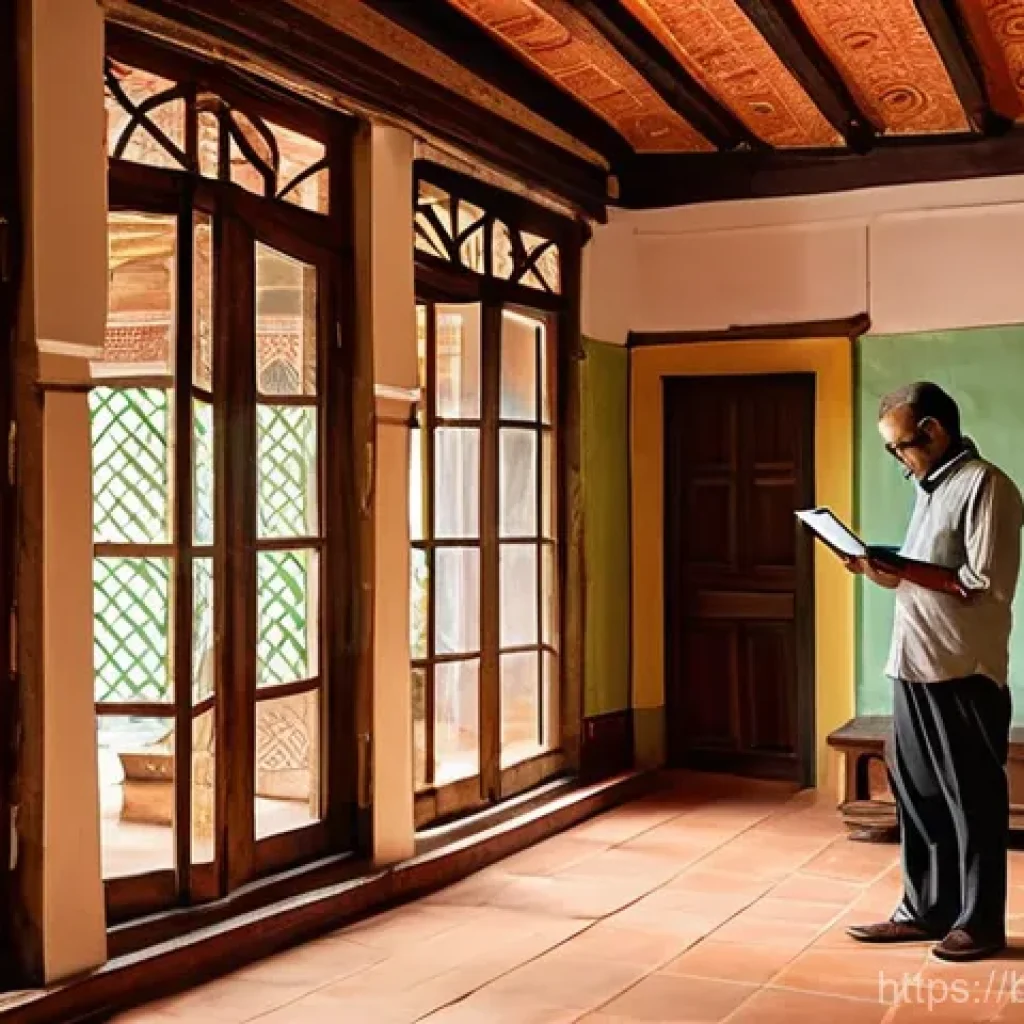 전통주택의 보강 및 강화 - **Prompt 1: Internal Structural Inspection of an Old Bengali House**
    A detailed, realistic image...