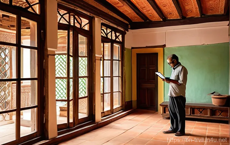 전통주택의 보강 및 강화 - **Prompt 1: Internal Structural Inspection of an Old Bengali House**
    A detailed, realistic image...